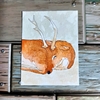 水彩画703枚目｢おやすみ鹿さん｣