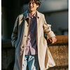 【HANDSFREEGARMENT】ナイロンオックス ラグラン ステンカラーコート