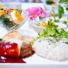 ハンバーグワンプレート＆お花見