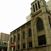 JR根岸線　横浜指路教会とJ.C.ヘボン