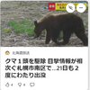 【全国的に頻発するクマ被害について……4／21－22　札幌市南区の山林でヒグマ1頭を駆除】＃380