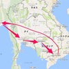 二週間東南アジアバックパッカーのルート(タイ、カンボジア、ベトナム、ミャンマー)