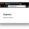 node.js + Express 4を触ってみる