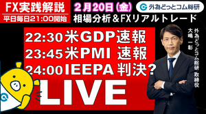 FX実践解説、相場分析＆リアルトレード、ドル円などの注目材料（2026年2月20日)