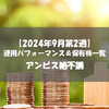 【株式】週間運用パフォーマンス＆保有株一覧（2024.9.13時点） アンビス絶不調