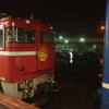 急行はまなす　函館駅での機関車付け替え