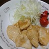 鶏むね肉の生姜焼き☆もやしとわかめのわさび醤油和え