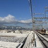 【近鉄大阪線】雪景色と鉄道その１「松塚駅」20250224