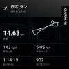 R7.6.1（土）14.6kmラン　日差しが強い