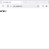Windows11にWEBサーバーを構築する