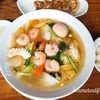 【麺屋Aishin愛心】海鮮エビそば　えびプリっ細麺つるつる！旨みがたっぷりのラーメン