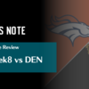 【2022シーズン】Week8 vs DENレビュー