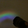 虹を投影する懐中電灯を作った