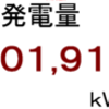 ２０１７年７月分発電量