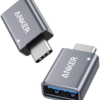 ★5　Anker USB-C & USB 3.0 変換アダプタ 2個セット Type C USB-A 最大5Gbps MacBook Pro / MacBook Air / iPad Pro その他 USB-C 端末用 