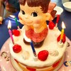 不二家レストラン数寄屋橋店でお誕生日のお祝い