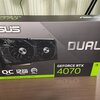 ASUS Geforce RTX 4070 DUAL OCを買いました(先月)