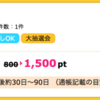 【ハピタス】グルメ予約サイト EPARKグルメが1,500pt(1,500円)にアップ！ 