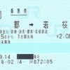 智頭急行〜JR西日本〜若桜鉄道の三社連絡乗車券