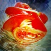塩トマトの冷製パスタ