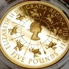 イギリス1993 エリザベス2世戴冠40周年記念5ポンド金貨