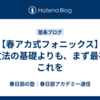 【春アカ式フォニックス】英文法の基礎よりも、まず最初にこれを