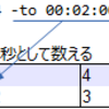 ffmpeg で一部分だけエンコード