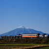 うっすら雪化粧の岩木山と、DD352牽引の客貨混合列車を撮る！(津軽鉄道開業95周年イベント編)