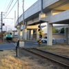 琴電水田駅高架区間を訪れて