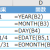 【エクセル】で日付関数を組合わせる