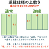 知っておいても損はない　縁の向きをあえて逆にする逆べり仕様の上敷ござ