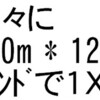 ポンドで１Ｘ乗艇(250m*12)