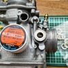 ケイヒンCVK32キャブレターのバタフライバルブ　フェルトパッキンの交換（予備品を教材として耐ガソリン性グリス使用した予習）