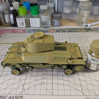 1/35 ファインモールド】九七式中戦車 新砲塔チハ【1.製作開始