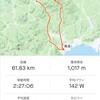 BIKE 62km、RUN 2.6km