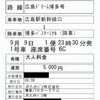 広島ドリーム博多号1便　高速バス乗車券