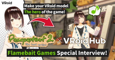 Play all your favorite original 3D characters in-game! Check out the inventive collaboration between VRoid and Passpartout 2 that makes it possible!