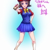 Skebでひぐちいさみ先生に「らあゆちゃん」描いていただきましたッッ！