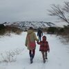 大島ならではの雪だるま