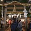 白神社の祭に立ち寄る