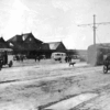 昭和初め頃、冬の仙台駅の写真。