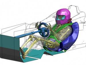 トヨタ、バーチャル人体モデルでレースカーの安全研究を実施