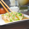 鶏とレタスの炒め定食｜約430円の平日晩ご飯