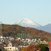 高崎公園周辺散歩　まだら模様の浅間山・くっきり榛名山・雲がかかる谷川連峰