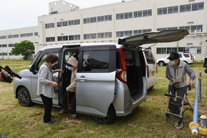 津波被害の上越市港町で能登半島地震後初の避難訓練　車避難の実験も