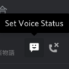 Discordに、Voice Statusとかいう設定項目ができてた