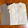 【無印】ストレート体型の長袖Tシャツ選び。