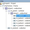 wxFormBuilder　を使う（２）「woBoxSizer でパーツを配置」