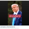 Trump says there's a 'real chance' tariffs could replace income tax