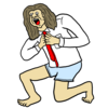 出勤前のサトゥルヌス のイラスト